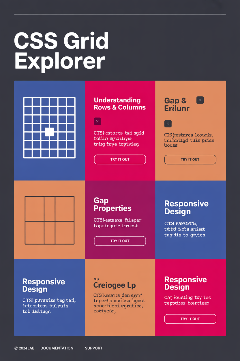 Exemplo visual de CSS Grid